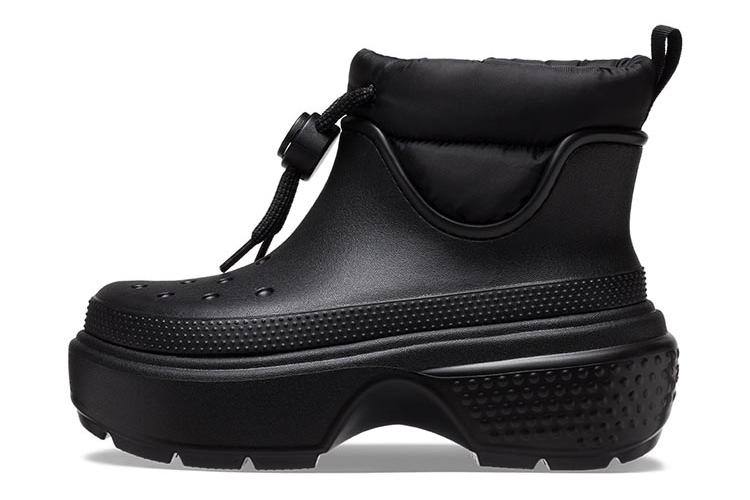 Сапоги женские Crocs Stomp Puff Boot черные