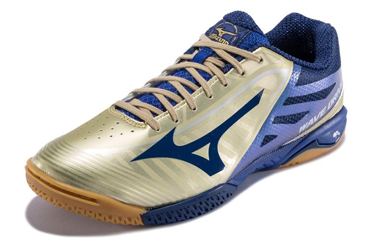 Кроссовки унисекс Mizuno Drive A3 золотые/синие, 36.5 EU