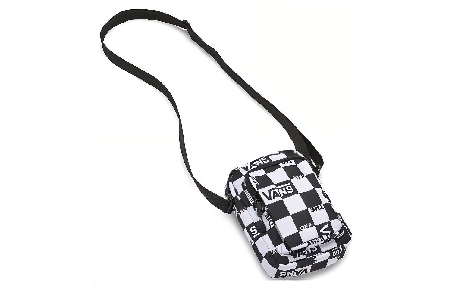 Сумка унисекс Vans VN0A54I5ZT6 черно-белая