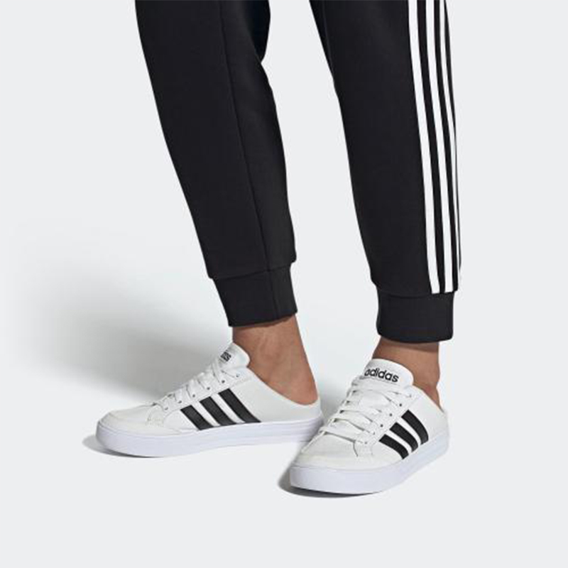 Кроссовки Adidas Vs Set Mule белые черные, 41 EU