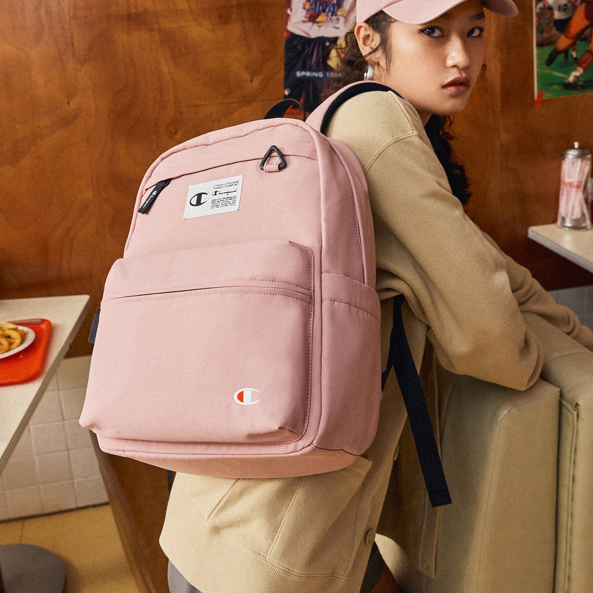 Рюкзак унисекс Champion Campus smoke gray/wheat brown