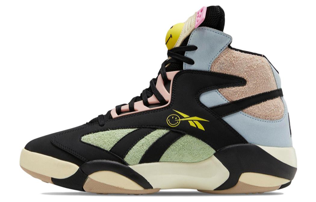 Кроссовки мужские Reebok Shaq Attaq Smiley черные-зеленые