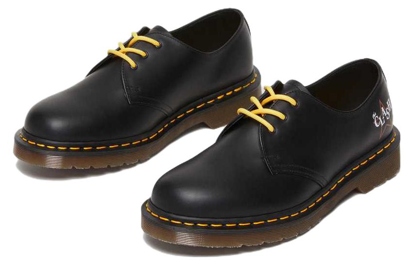 Оксфорды унисекс Dr. Martens 1461 The Clash черные, 37 EU