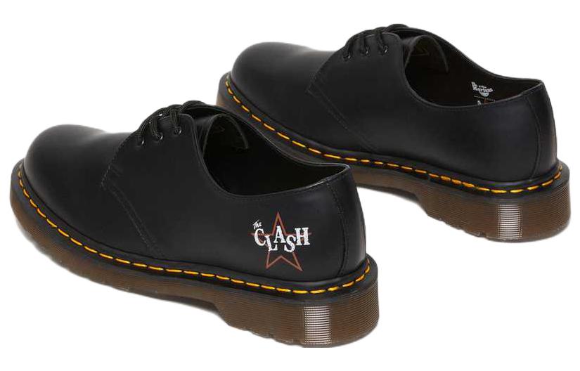 Оксфорды унисекс Dr. Martens 1461 The Clash черные, 37 EU