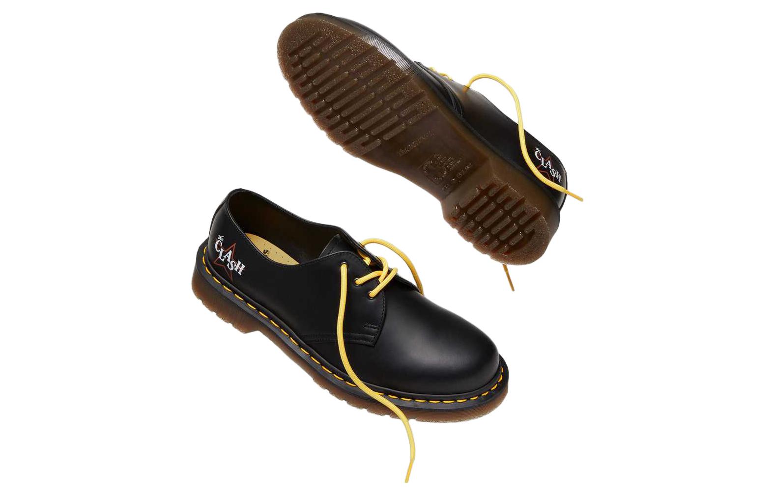 Оксфорды унисекс Dr. Martens 1461 The Clash черные, 37 EU