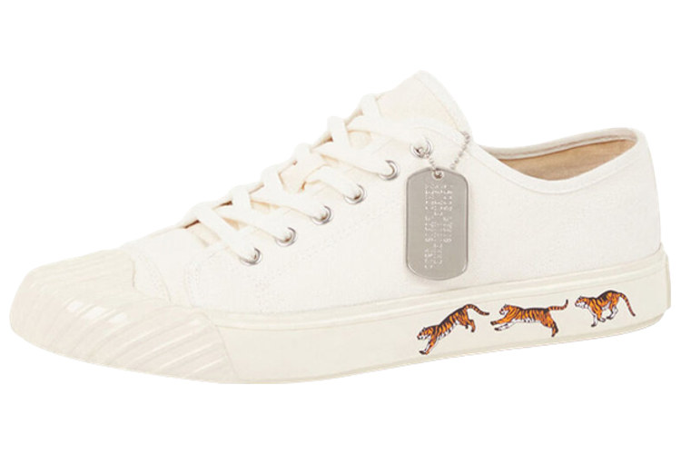 Спортивные кеды мужские KENZO School Low Top Trainers, off white, 41 EU