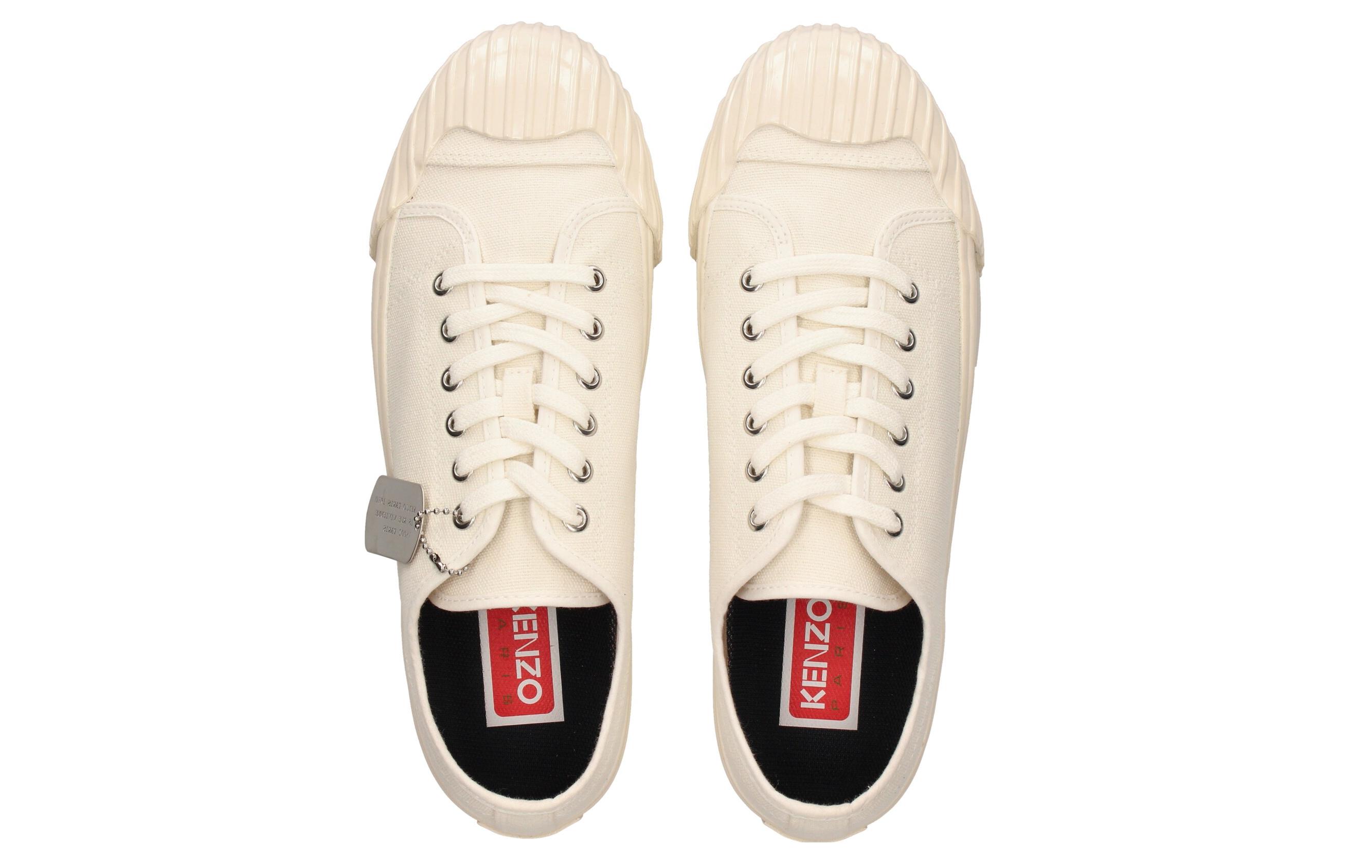 Спортивные кеды мужские KENZO School Low Top Trainers, off white, 41 EU