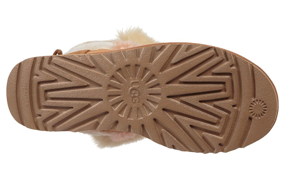 Снежные сапоги женские UGG Classic Short Patchwork Fluff, 36 EU