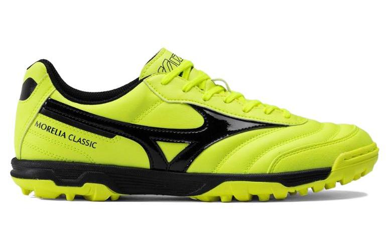Футбольные бутсы мужские Mizuno Morelia Sala Classic TF неоново-зелёный и чёрный, 39 EU