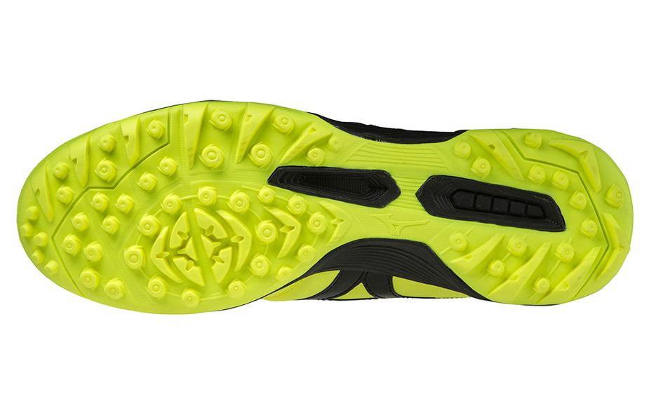 Футбольные бутсы мужские Mizuno Morelia Sala Classic TF неоново-зелёный и чёрный, 39 EU