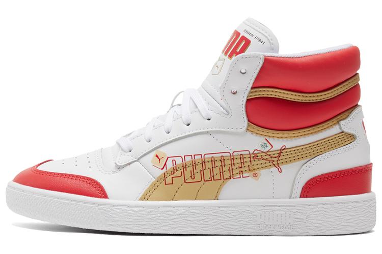 Кеды унисекс PUMA Ralph Sampson Year Of Ox Mid белые, красные, золотые