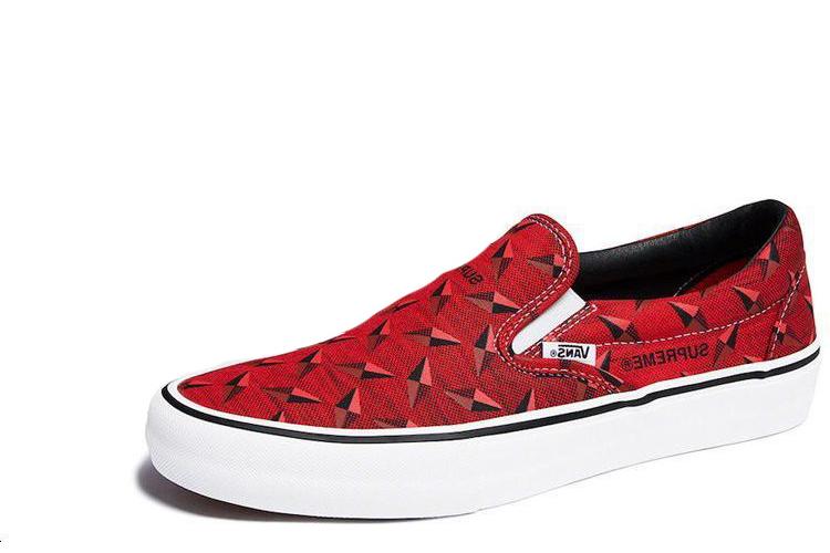 Слипоны унисекс Vans Classic Slip-On Pro diamond plate red