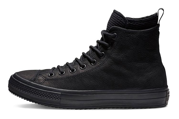 Кеды унисекс Converse Chuck Taylor All Star Hi Waterproof черные, 35 EU