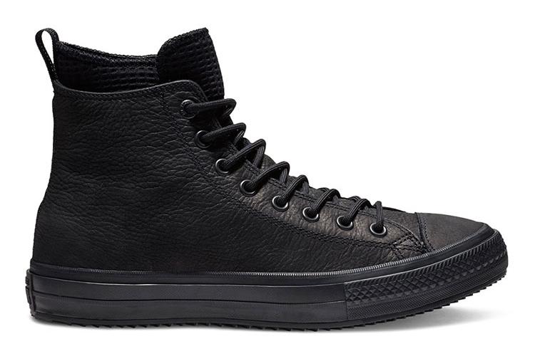 Кеды унисекс Converse Chuck Taylor All Star Hi Waterproof черные, 35 EU