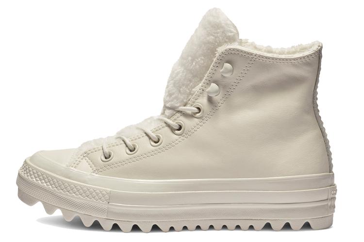 Кеды женские Converse Chuck Taylor All Star Street Warmer Ripple High Top белые, 35 EU