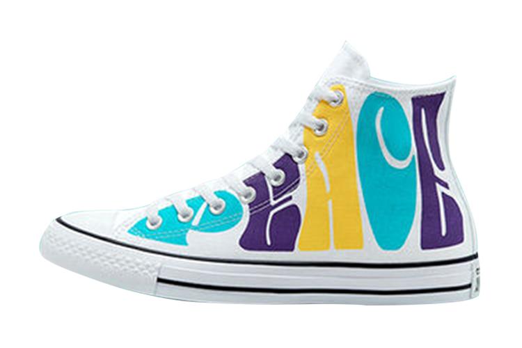 Кеды унисекс Converse Chuck Taylor All Star Peace Powered Hi белые