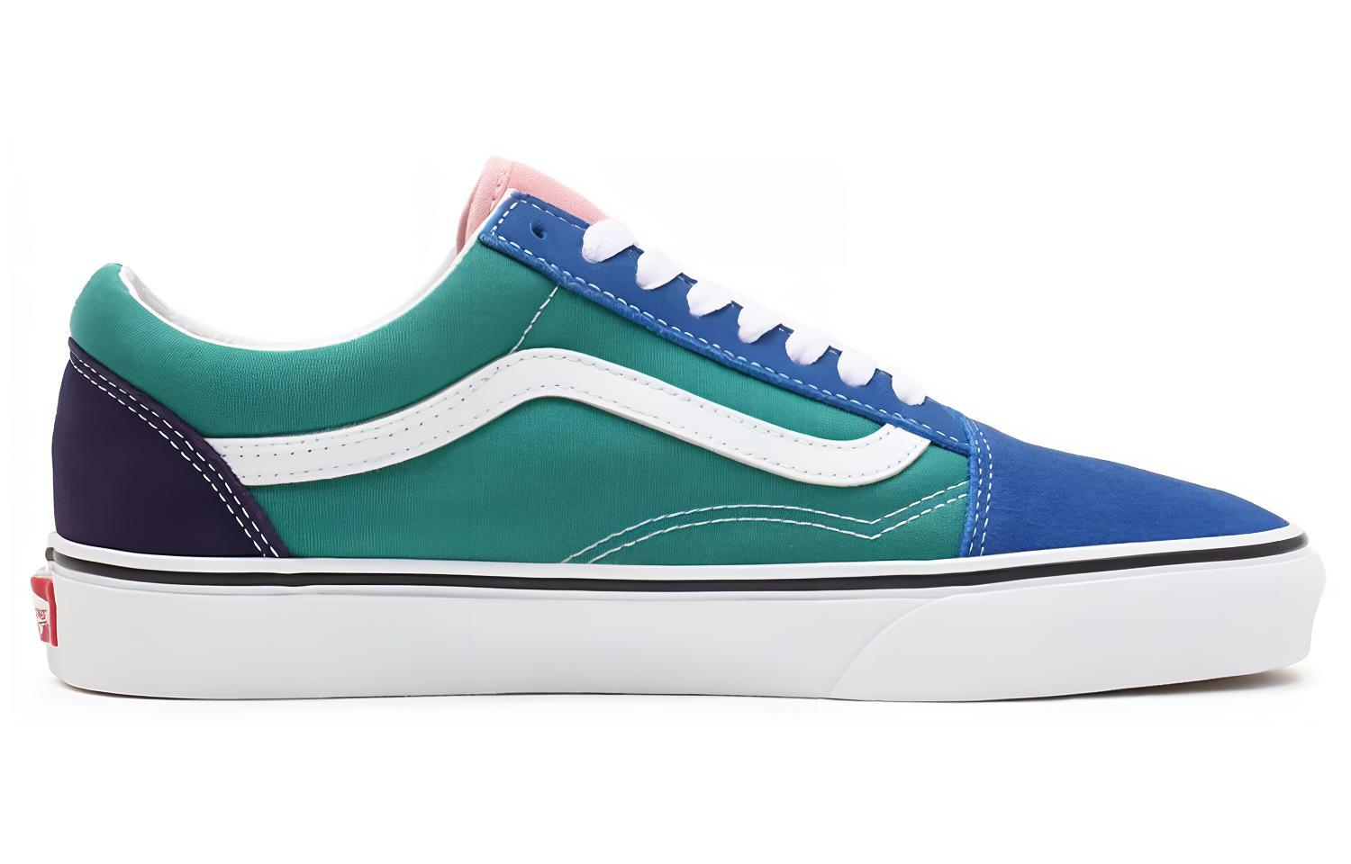 Спортивные кроссовки унисекс Vans Old Skool Retro Court, blue-teal, 36 EU