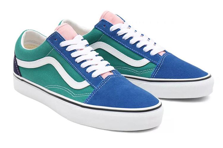 Спортивные кроссовки унисекс Vans Old Skool Retro Court, blue-teal, 36 EU