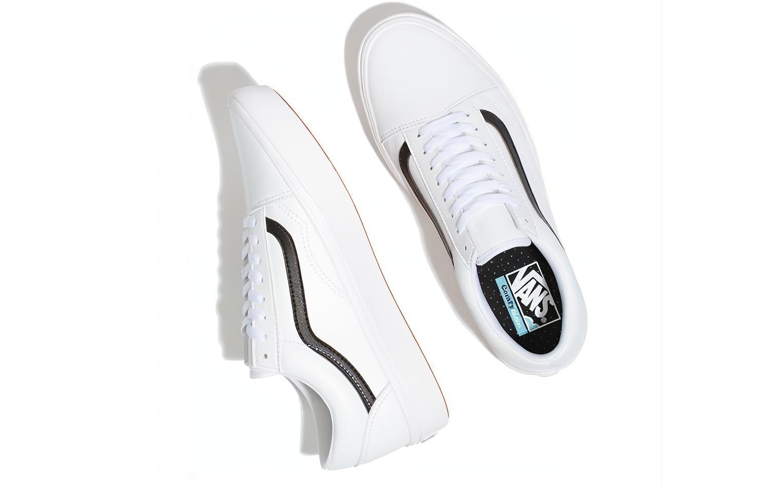 Кроссовки унисекс Vans Comfycush Old Skool Classic Tumble True White, 37 EU