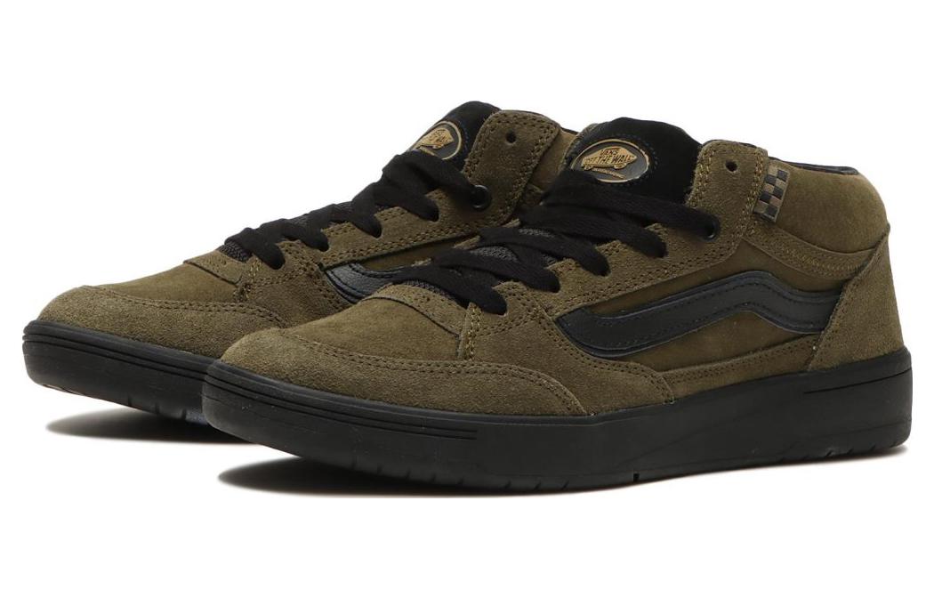 Спортивные кеды мужские Vans Zahba Mid, оливковые, 36 EU