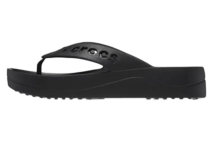 Шлепанцы женские Crocs Baya Platform Cut Out Detail черные, 38-39 EU