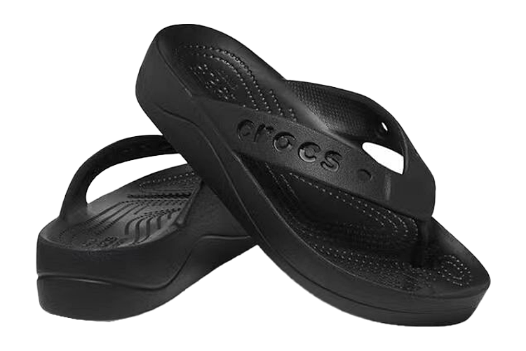 Шлепанцы женские Crocs Baya Platform Cut Out Detail черные, 38-39 EU