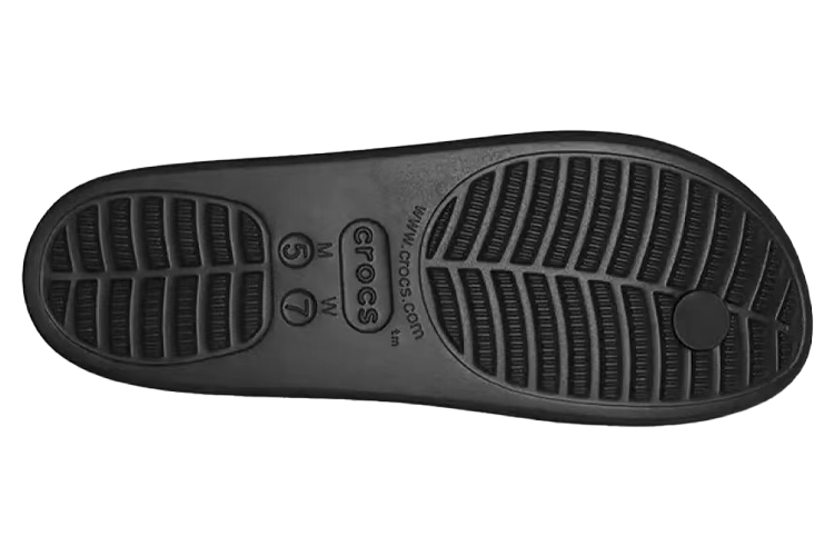 Шлепанцы женские Crocs Baya Platform Cut Out Detail черные, 38-39 EU