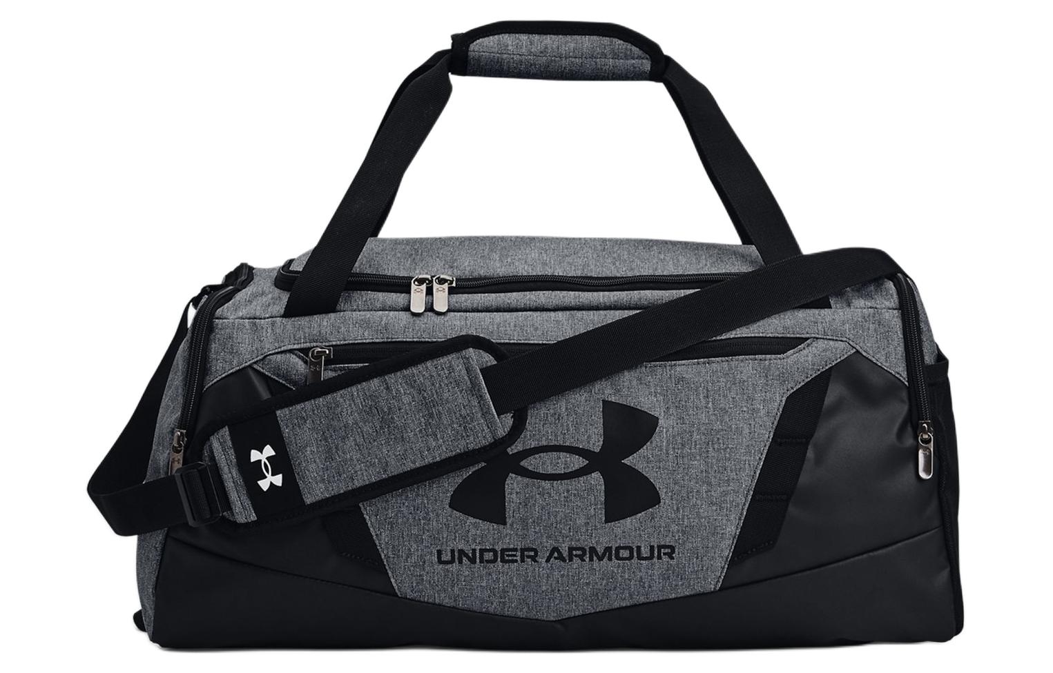 Дорожная сумка унисекс Under Armour 1369222-012 темно-серый меланж/черный, Small EU