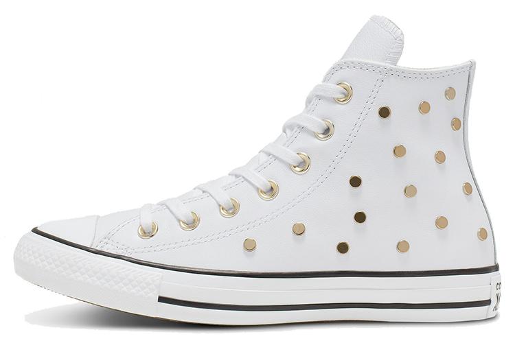 Кеды женские Converse Chuck Taylor All Star Studs High Top Leather Spot Rivet белые, 39 EU