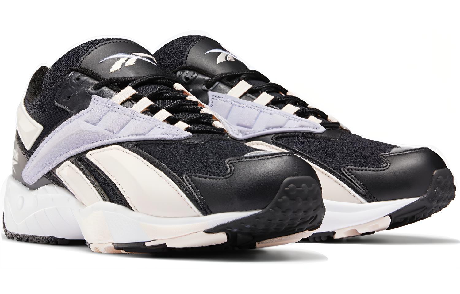 Кроссовки унисекс Reebok Interval 96 черно-розовые, 34 EU