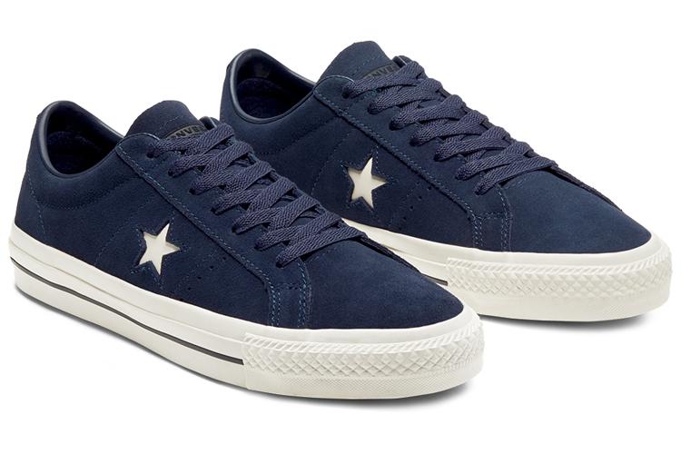 Кроссовки унисекс Converse One Star Pro Suede Low Top, синий белый, 35 EU