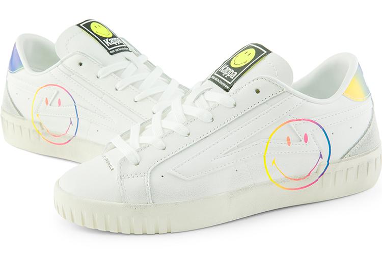 Кроссовки унисекс SMILEY x Kappa KPCBECC83C-012 белые, 36 EU
