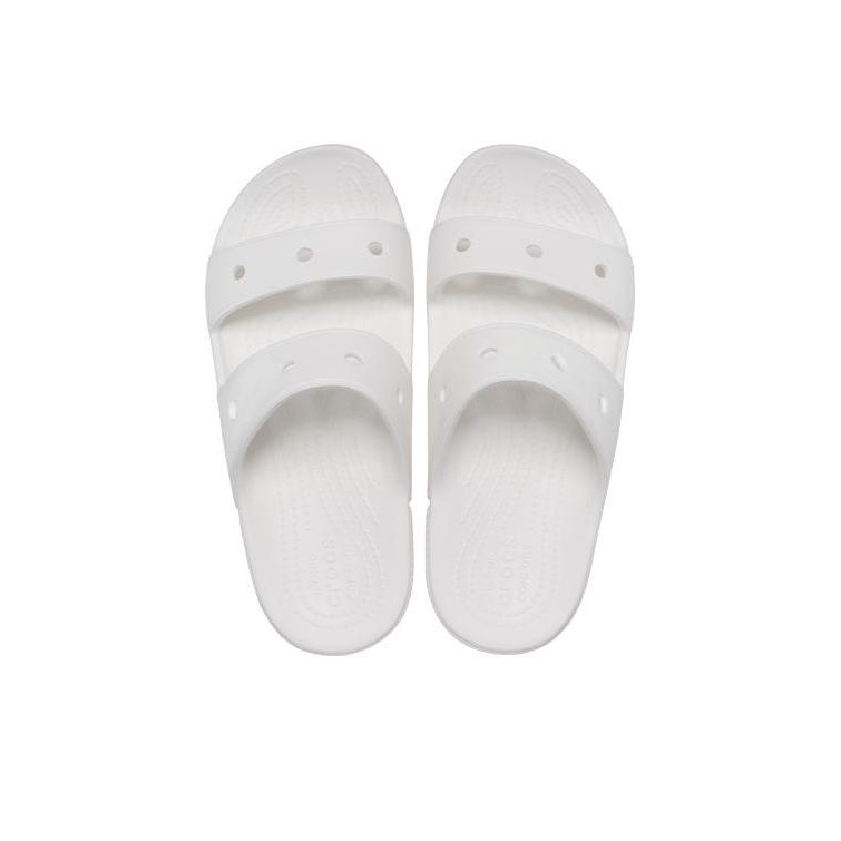 Шлепанцы унисекс Crocs Classic Double Band белые, 38-39 EU