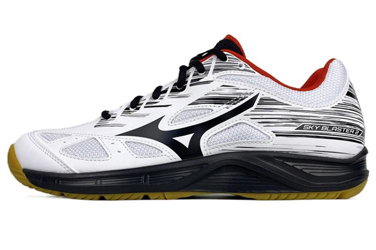 Кроссовки унисекс Mizuno Sky Blaster 2 белые, черные, 36.5 EU