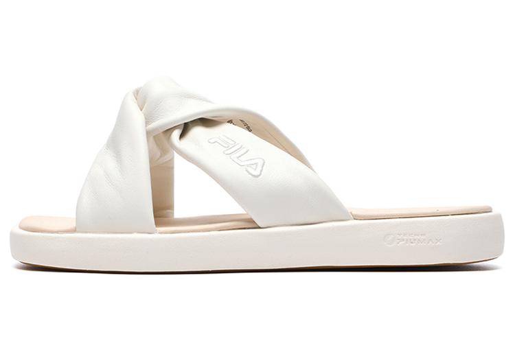 Шлепанцы женские FILA Vicky белые-бежевые