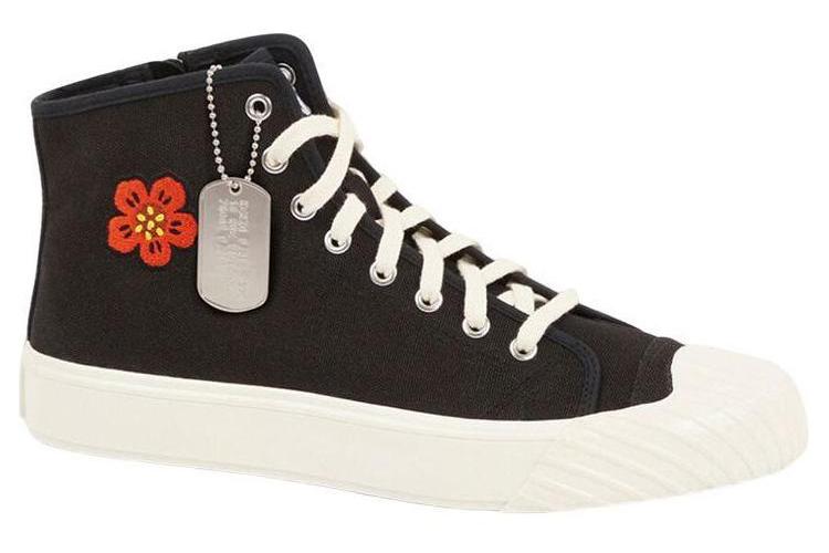 Кеды мужские KENZO School High Top Trainers черные, 41 EU