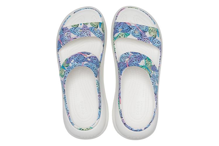 Сандалии женские Crocs Crush Butterfly, blue-white, 39-40 EU