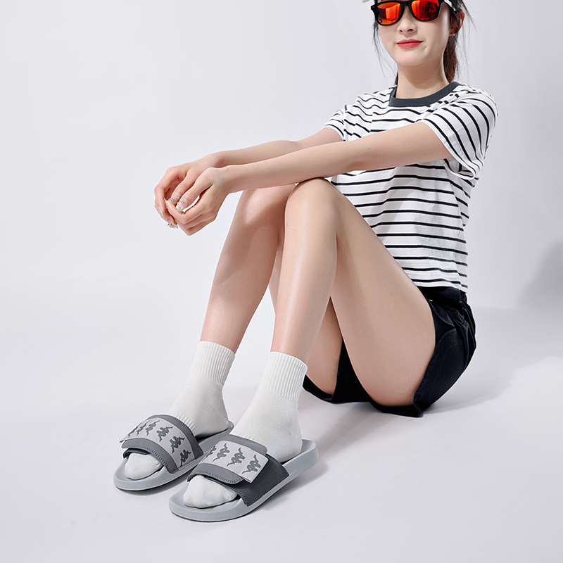 Шлепанцы унисекс Kappa K0DX5LT10-1108, серые, 35 EU