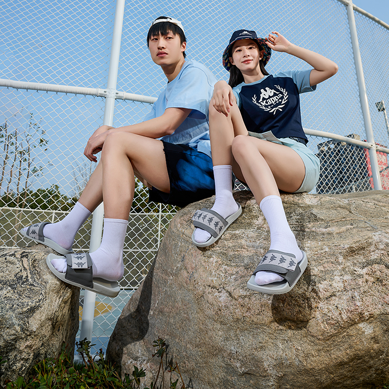 Шлепанцы унисекс Kappa K0DX5LT10-1108, серые, 35 EU