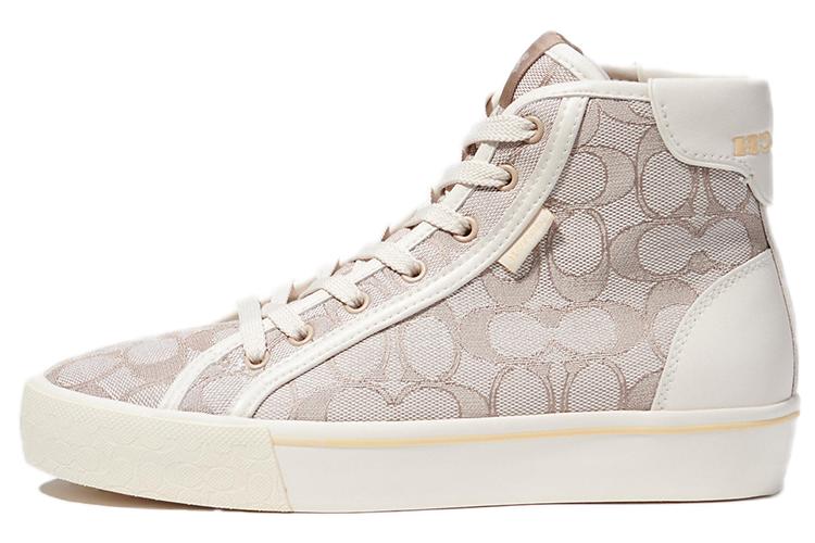 Кеды женские COACH CitySole High Top лаймово-серые, 37.5 EU