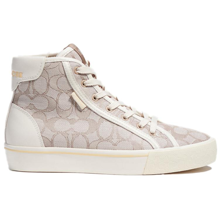 Кеды женские COACH CitySole High Top лаймово-серые, 37.5 EU