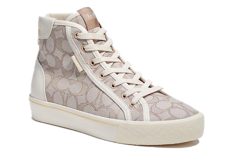 Кеды женские COACH CitySole High Top лаймово-серые, 37.5 EU