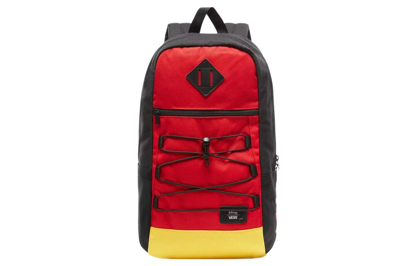Рюкзак унисекс Vans Disney VN0A3HCBXHF черный, красный и желтый