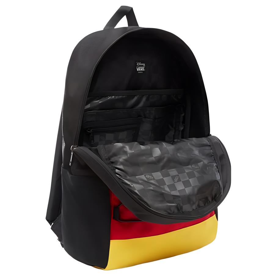 Рюкзак унисекс Vans Disney VN0A3HCBXHF черный, красный и желтый