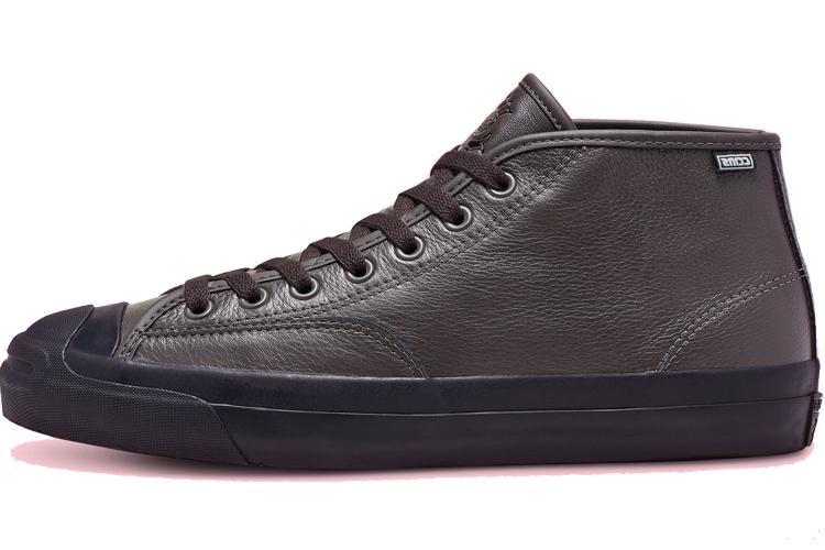 Кроссовки унисекс Converse Jack Purcell Pro Mid коричневые-черные, 36 EU