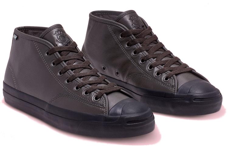 Кроссовки унисекс Converse Jack Purcell Pro Mid коричневые-черные, 36 EU