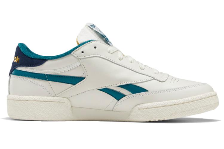 Кроссовки унисекс Reebok Club C Revenge Premium белые, зеленые, 43 EU