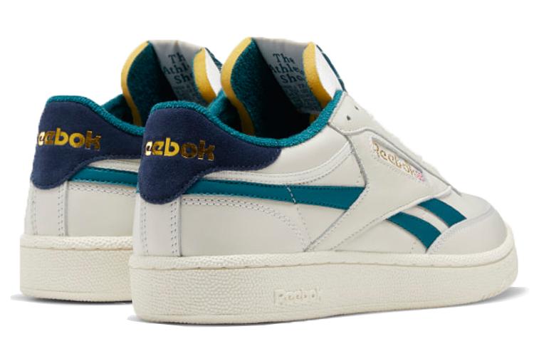 Кроссовки унисекс Reebok Club C Revenge Premium белые, зеленые, 43 EU