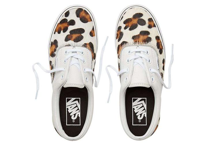 Кеды унисекс Vans Era Calf Hair белые-тан, 35 EU