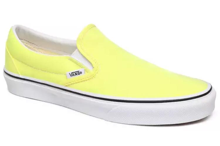 Слипоны унисекс Vans Neon Classic Slip On лимонные, 36.5 EU